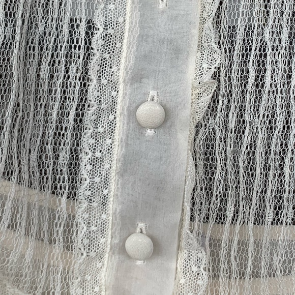 RED Valentino Women's Ruffled Lace Sleeveless Top new with tags Size 2 - Picture 3 of 11